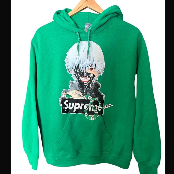 Tokyo Ghoul Green Hoodie Small - Picture 1 of 9